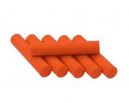 Foam Cylinders, Orange, 8 mm
